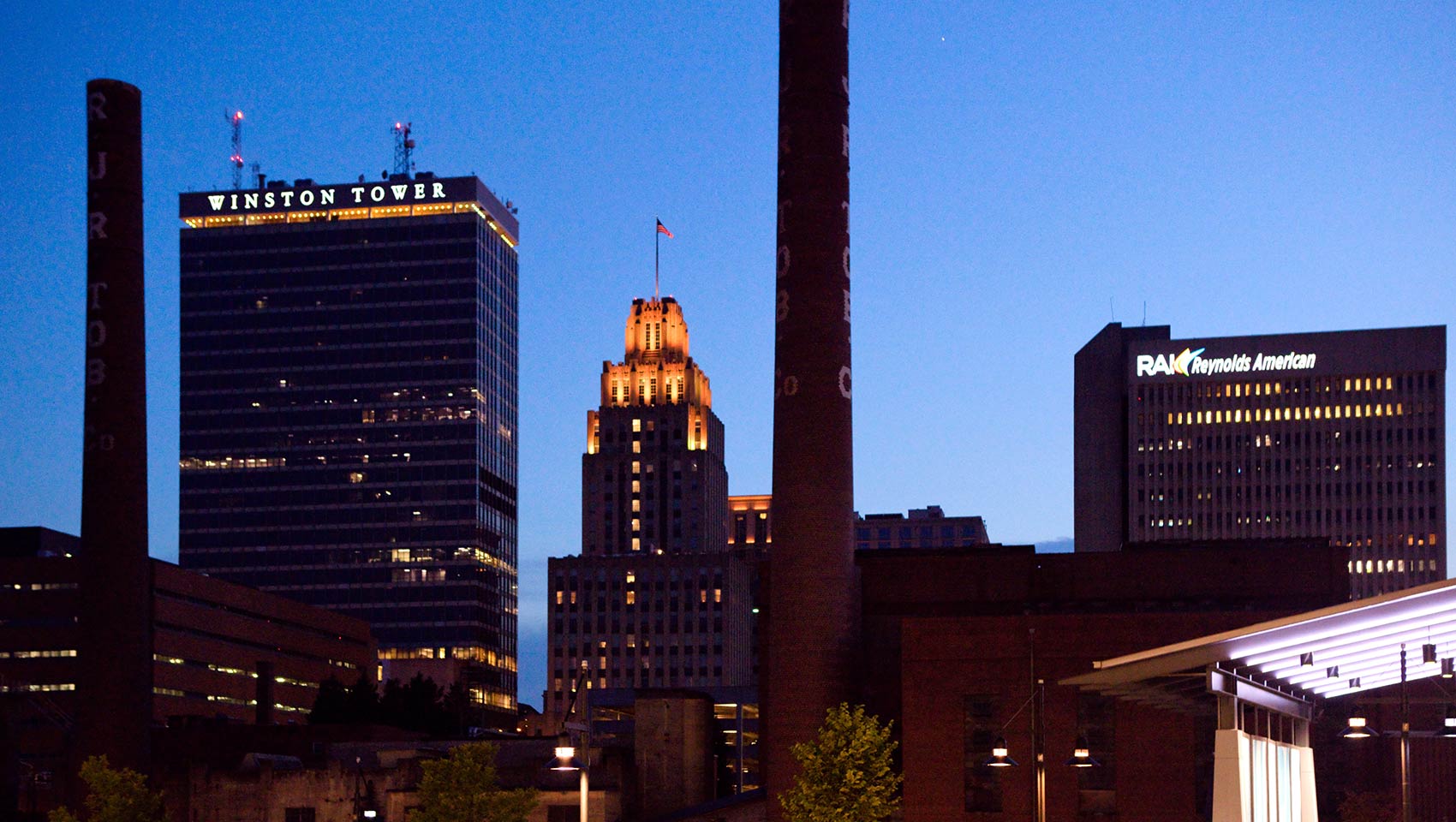 downtown Winston salem